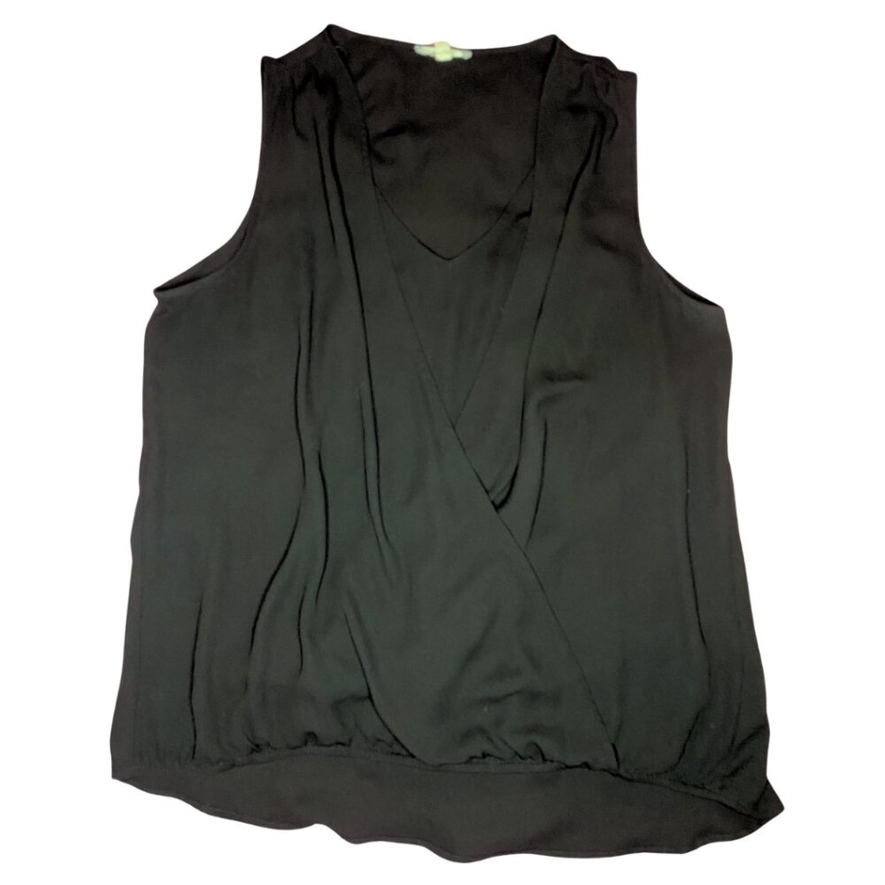 Pelione Black Layered V-Neck Tanktop - L